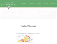 Tablet Screenshot of griebel-weine.de
